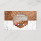 Carte De Visite PixDezines MARBLE/FAUX COPPER HONEYCOMB (Dos)