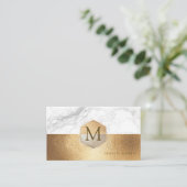 CARTE DE VISITE PIXDEZINES MARBLE FAUX GOLD+HONEYCOMB (Debout devant)
