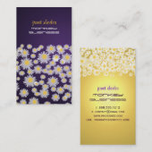 Carte De Visite PixDezines marguerites/do-it-yourself arrière - pl (Devant / Derrière)