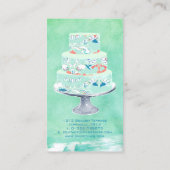 Carte De Visite PixDezines mariages gâteaux/aquarelle (Dos)