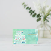 Carte De Visite PixDezines mariages gâteaux/aquarelle (Debout devant)