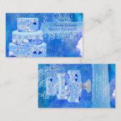 Carte De Visite PixDezines mariages gâteaux/aquarelle affecte (Devant / Derrière)