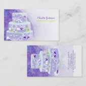 Carte De Visite PixDezines mariages gâteaux/aquarelle affecte (Devant / Derrière)