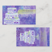 Carte De Visite PixDezines mariages gâteaux/aquarelle affecte (Devant / Derrière)