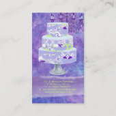 Carte De Visite PixDezines mariages gâteaux/aquarelle affecte (Dos)