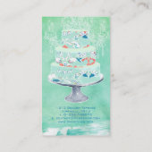 Carte De Visite PixDezines mariages gâteaux/aquarelle affecte (Dos)