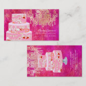 Carte De Visite PixDezines mariages gâteaux/aquarelle affecte (Devant / Derrière)