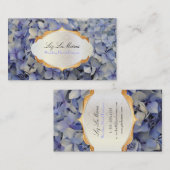 Carte De Visite PixDezines maui bleu hydrangea (Devant / Derrière)
