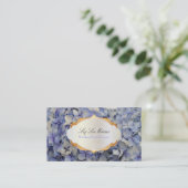 Carte De Visite PixDezines maui bleu hydrangea (Debout devant)