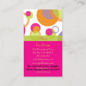 Carte De Visite PixDezines Mod Bubbles / Retro Syle + Colonnes (Dos)