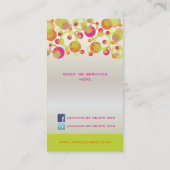 Carte De Visite PixDezines Mod Bubbles / Retro Syle + Colonnes (Dos)