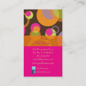 Carte De Visite PixDezines Mod Bubbles / Retro Syle + Colonnes (Dos)