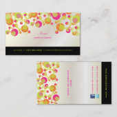 Carte De Visite PixDezines Mod Bubbles / Retro Syle + Colonnes (Devant / Derrière)