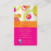 Carte De Visite PixDezines Mod Bubbles / Retro Syle + Colonnes (Dos)