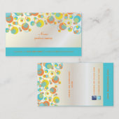 Carte De Visite PixDezines Mod Bubbles / Retro Syle + Colonnes (Devant / Derrière)