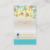 Carte De Visite PixDezines Mod Bubbles / Retro Syle + Colonnes (Dos)