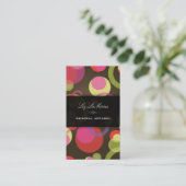 Carte De Visite PixDezines Mod Bubbles / Retro Syle + Colonnes (Debout devant)