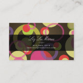 Carte De Visite PixDezines Mod Bubbles / Retro Syle + Colonnes (Dos)