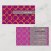 Carte De Visite PixDezines Mod Rings {arrière - plan personnalisab (Devant / Derrière)