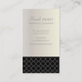 Carte De Visite PixDezines Mod Rings, monogramme (Dos)