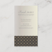 Carte De Visite PixDezines Mod Rings, monogramme (Dos)