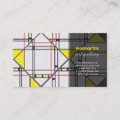 Carte De Visite PixDezines mondrian/couleurs de fond DIY (Dos)
