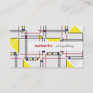 Carte De Visite PixDezines mondrian/couleurs de fond DIY