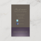 Carte De Visite PixDezines Monogramme en couleurs rétro/DO-IT-YOUR (Dos)