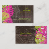 Carte De Visite PixDezines monstera couleurs feuilles/do-it-yourse (Devant / Derrière)