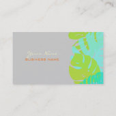 Carte De Visite PixDezines Monstera, feuillage tropical rétro (Dos)