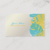 Carte De Visite PixDezines Monstera, feuillage tropical rétro (Dos)