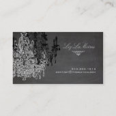 Carte De Visite PixDezines noir+blanc lustre/tableau de bord (Dos)