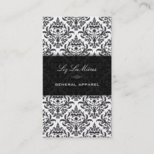 Carte De Visite PixDezines noir Céline Vintage Damask