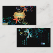 Carte De Visite PixDezines Papillons Papillons Arc-en-ciel (Devant / Derrière)