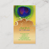 Carte De Visite PixDezines Peacock eye+filigree swils (Dos)
