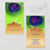 Carte De Visite PixDezines Peacock eye+filigree swils (Devant / Derrière)