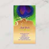 Carte De Visite PixDezines Peacock eye+filigree swils (Dos)