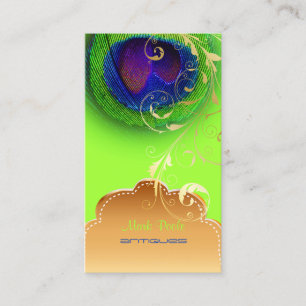 Carte De Visite PixDezines Peacock eye+filigree swils