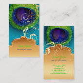 Carte De Visite PixDezines Peacock eye+filigree swils (Devant / Derrière)