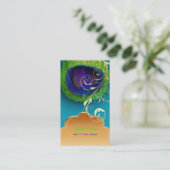 Carte De Visite PixDezines Peacock eye+filigree swils (Debout devant)