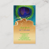 Carte De Visite PixDezines Peacock eye+filigree swils (Dos)
