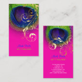 Carte De Visite PixDezines Peacock eye+filigree swils (Devant / Derrière)