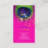 Carte De Visite PixDezines Peacock eye+filigree swils (Dos)