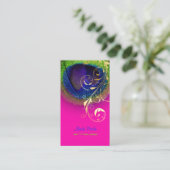 Carte De Visite PixDezines Peacock eye+filigree swils (Debout devant)
