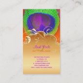 Carte De Visite PixDezines Peacock eye+filigree swils (Dos)