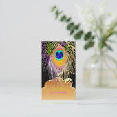 Carte De Visite PixDezines Peacock eye+filigree tourbillons/do-it- (Debout devant)