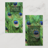 Carte De Visite PixDezines Peacock Feather (Devant / Derrière)