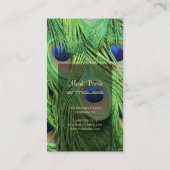 Carte De Visite PixDezines Peacock Feather (Dos)