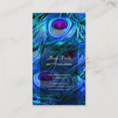 Carte De Visite PixDezines Peacock Feather (Dos)