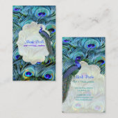 Carte De Visite PixDezines Peacock Feather (Devant / Derrière)